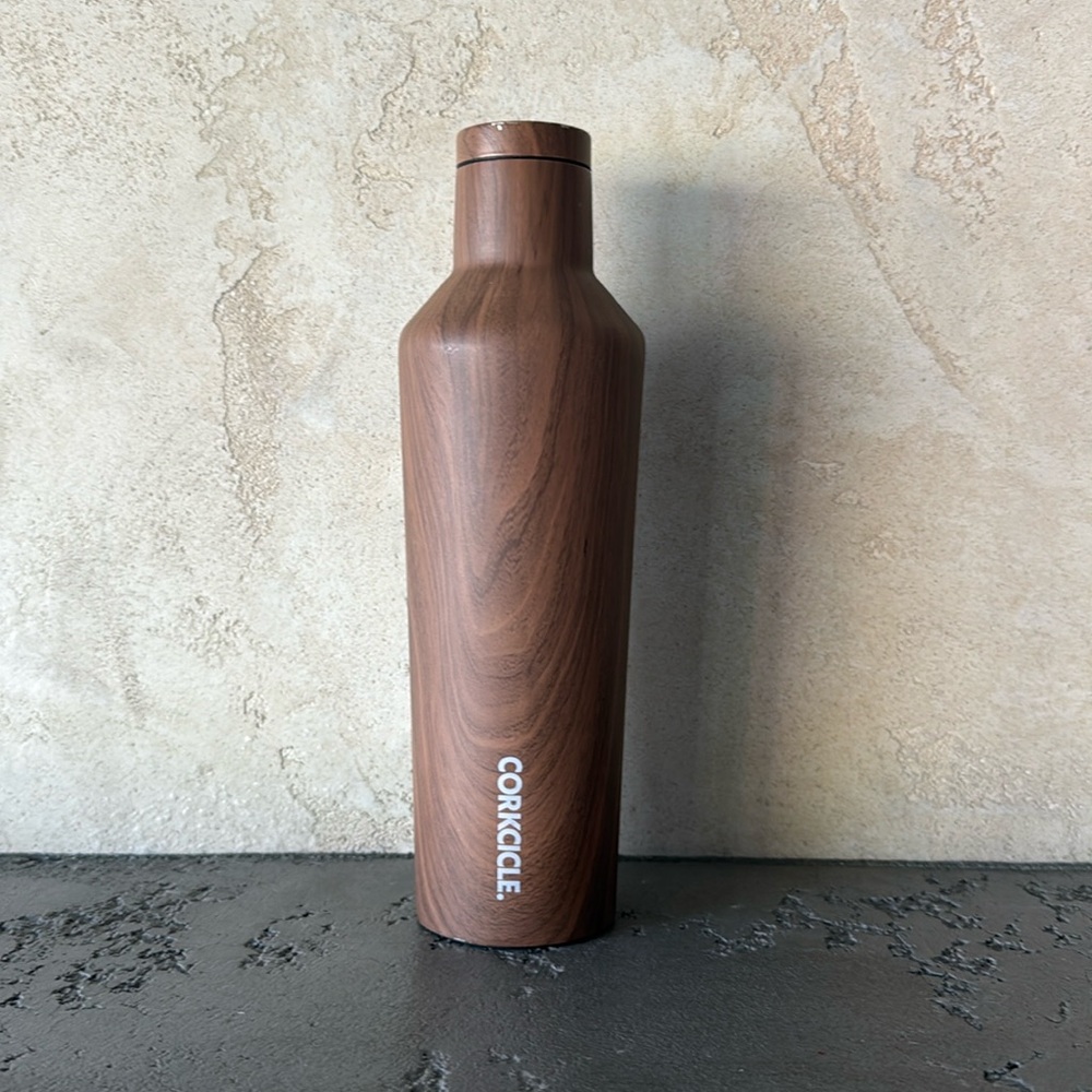 Corkcicle Wood Patterned Insulated Bottle